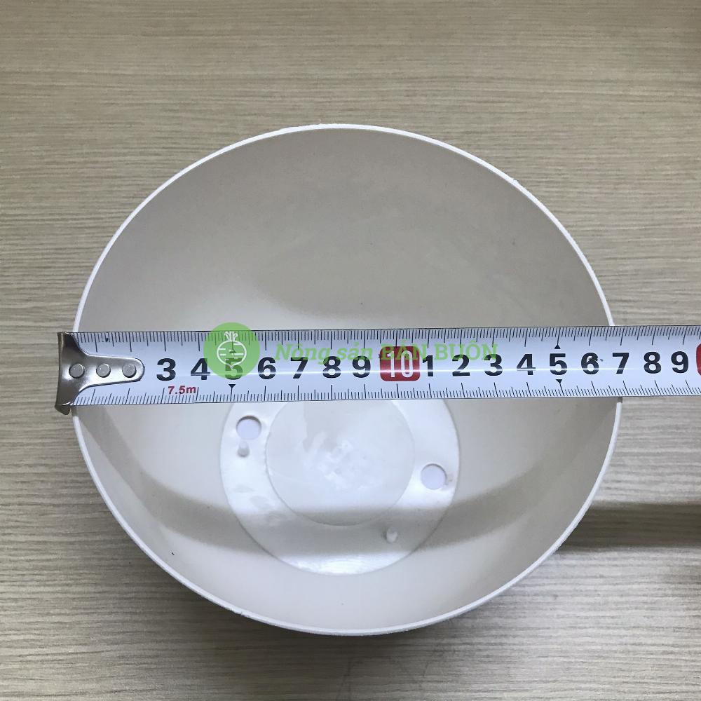 5 Chậu Trồng Hoa, Cây Cảnh Tròn Sứ 170x130 Có Kèm Đĩa Lót - Nhựa Đức Minh