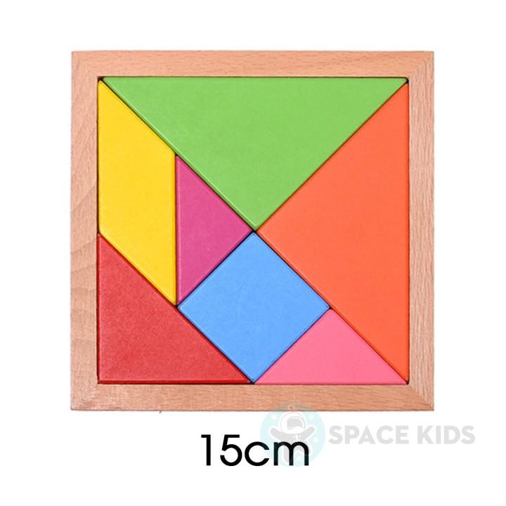 Đồ chơi gỗ cho bé xếp hình Tangram bằng gỗ cho trẻ tư duy, phát triển tính sáng tạo