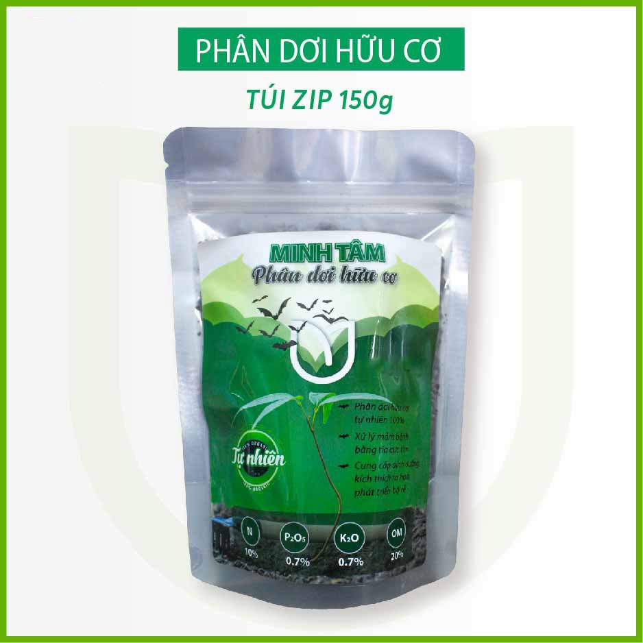 Phân dơi hữu cơ Minh Tâm Túi Zip đã qua xử lý