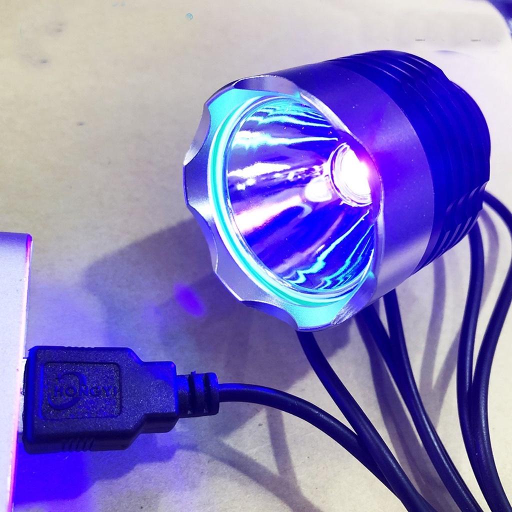 Đèn Led Uv USB Sấy Keo UV, Đèn Soi UV Kẹp USB 5V 10W