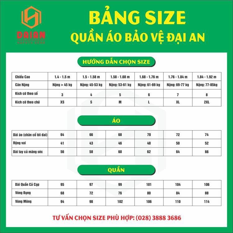 Quần áo bảo vệ tay dài màu xanh dương đầy đủ phụ kiện (cầu vai 3 gạch)