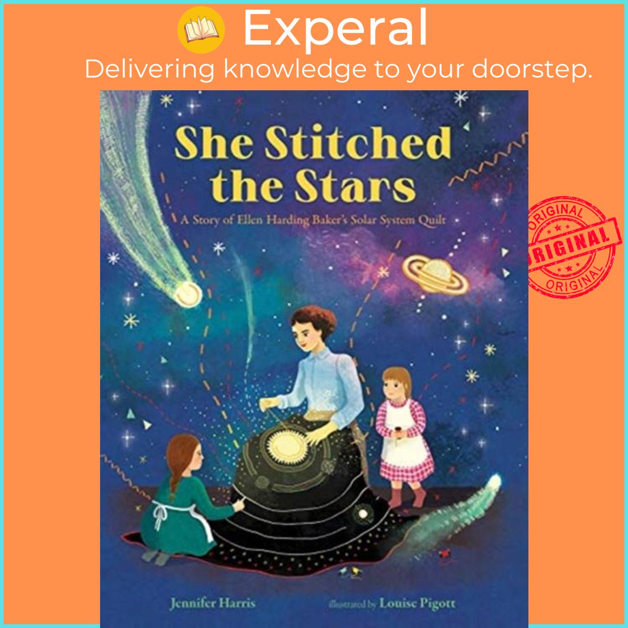 Sách - SHE STITCHED THE STARS by JENNIFER HARRIS (UK edition, hardcover)