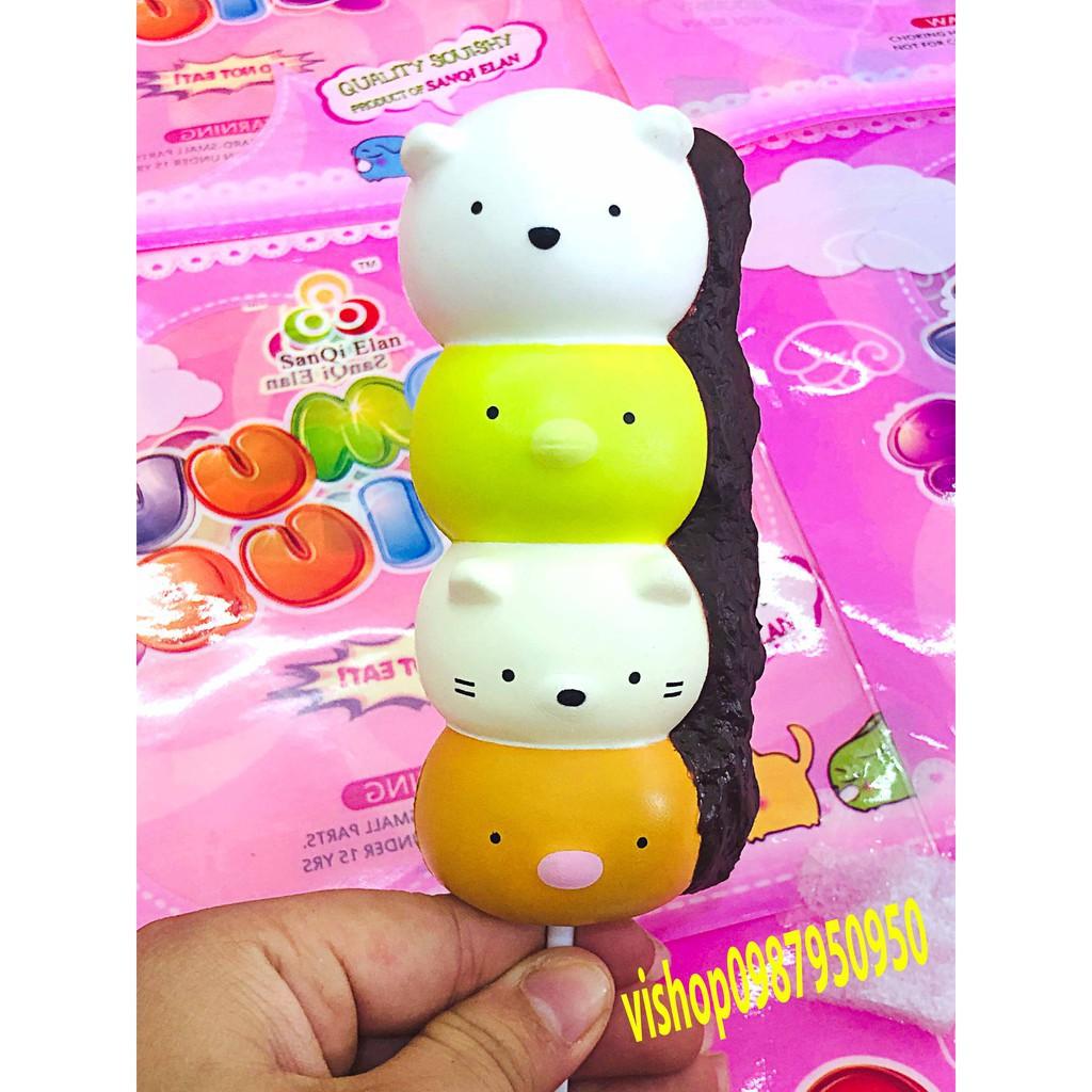 SQUISHY KẸO HỒ LÔ MÈO  4 TẦNG