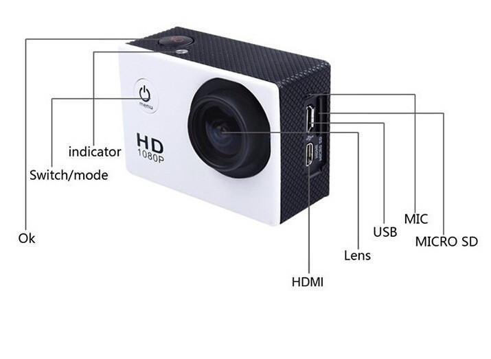 Camera Hành Trình Sports 1080HD Với Nhiều Chế Độ Quay Phim, Chụp Hình