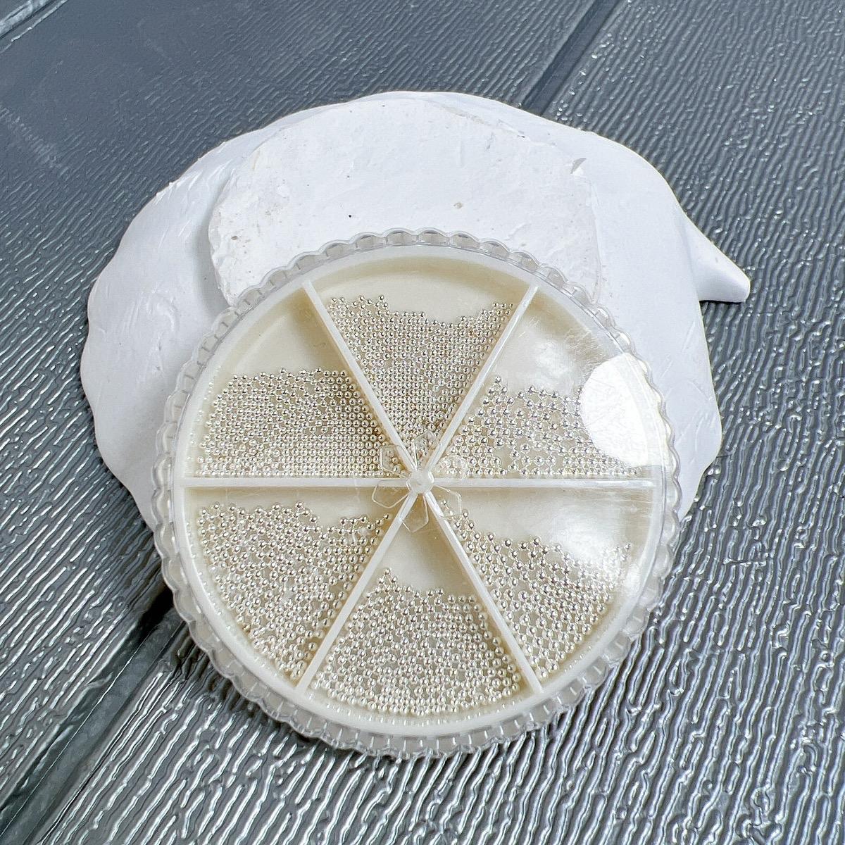 Khay Bi Kim Loại 6 Ngăn 6 Size Màu Trắng Bạc Đính Móng Làm Nail Phong Cách Hàn Quốc Không Gỉ Nữ Women