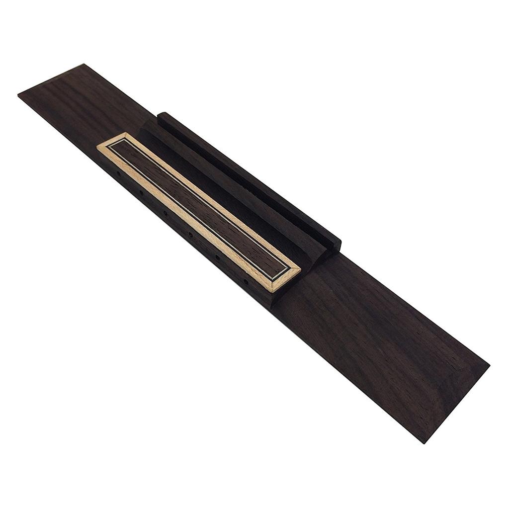 Rosewood Bridge+White Bone Slotted Saddle Nut for Classical Guitar Accessory