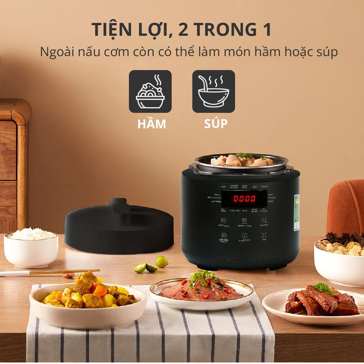 Nồi áp suất Mishio 2.5L - Hàng chính hãng