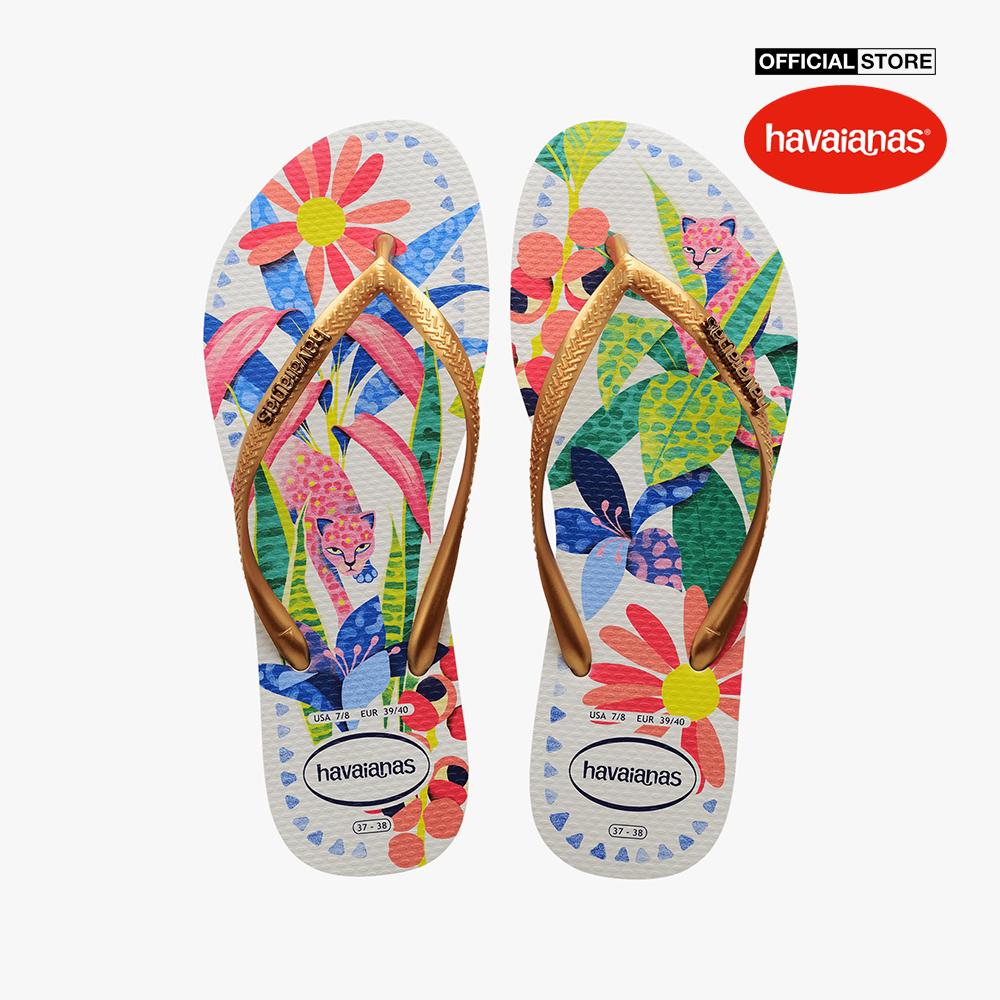 HAVAIANAS - Dép kẹp nữ Slim Tropical 4122111-0093