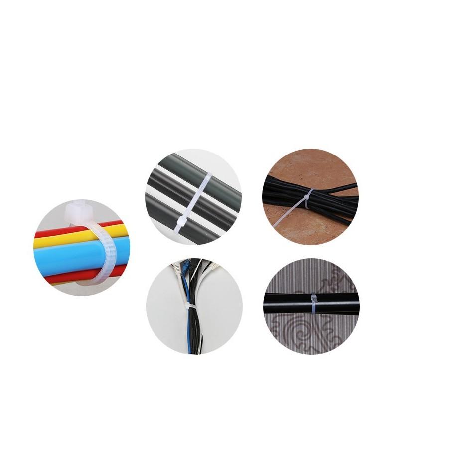 Combo 100 Dây Thít - Dây Rút - Dây Lạt Nhựa Nhiều Màu Sắc Lựa Chọn, Dễ Dàng Sử Dụng, Sản Phẩm Tiện Dụng Trong Gia Đình. Kingler 5600 - Hàng Nhập Khẩu