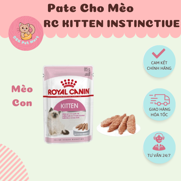 Royal Canin Kitten Instinctive - Thức Ăn Ướt Cho Mèo Con 85gr