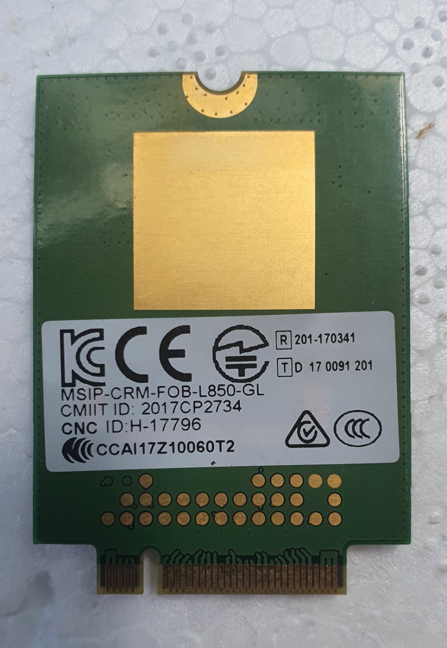Card WWAN 4G Fibocom L850-GL HP lt4210 (HP XMM7360) - dùng cho HP Probook 430 G5, 440 G5, 450 G5, 1030 g3, 840 G5 - Hàng chính hãng