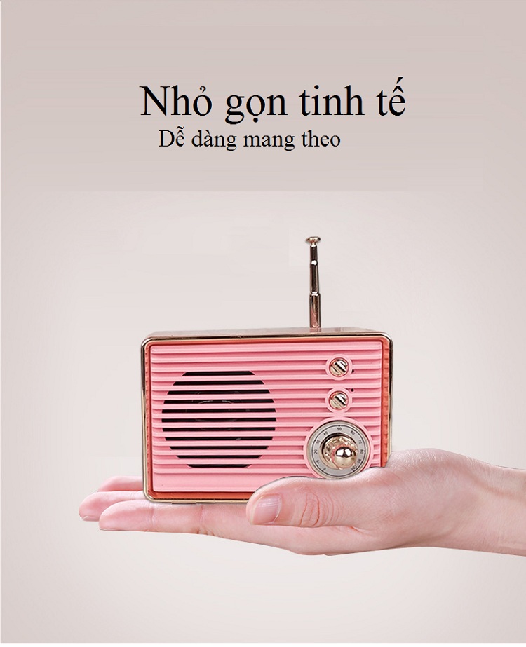 Loa Bluetooth Mini Cổ Điển M10 Phong Cách Retro Vintage Decor