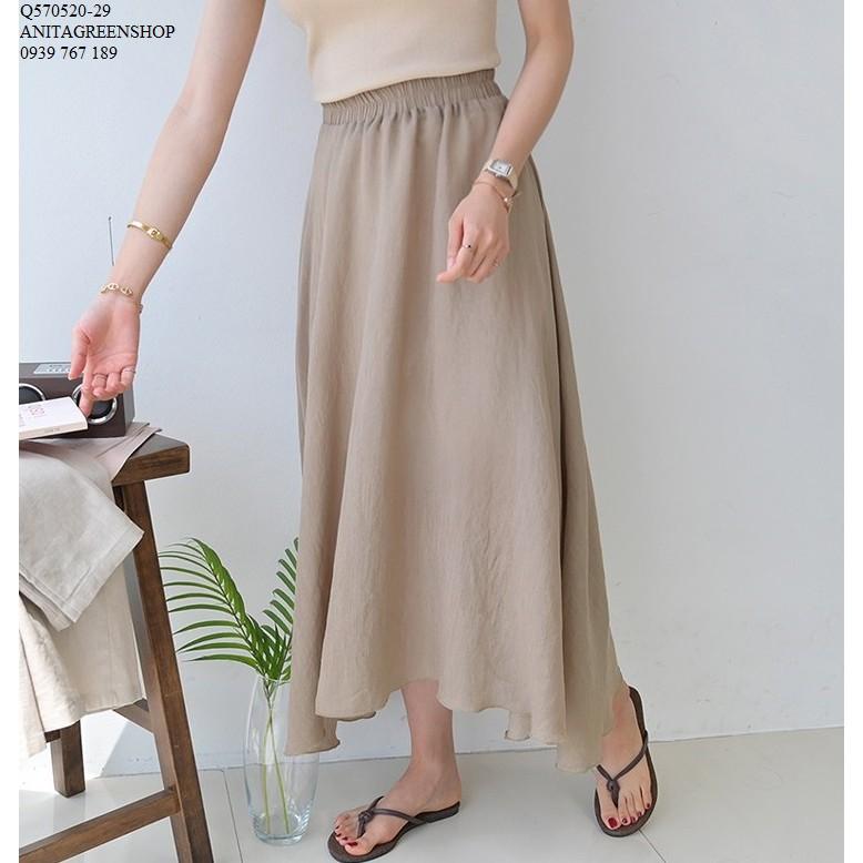 Q570520 CHÂN VÁY MAXI LƯNG THUN