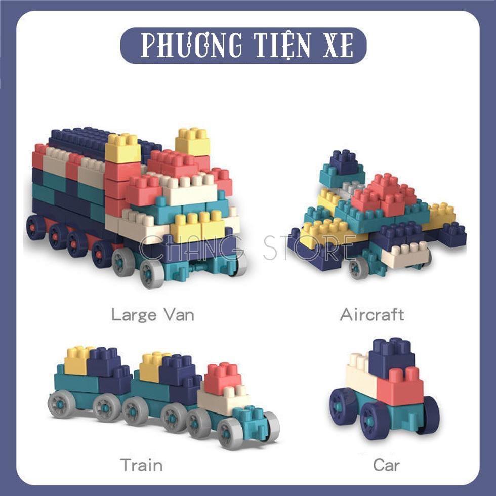 BỘ XẾP HÌNH 520 CHI TIẾT  MITOLO HỘP LEGO 520 CHI TIẾT SÁNG TẠO CÙNG BÉ YÊU