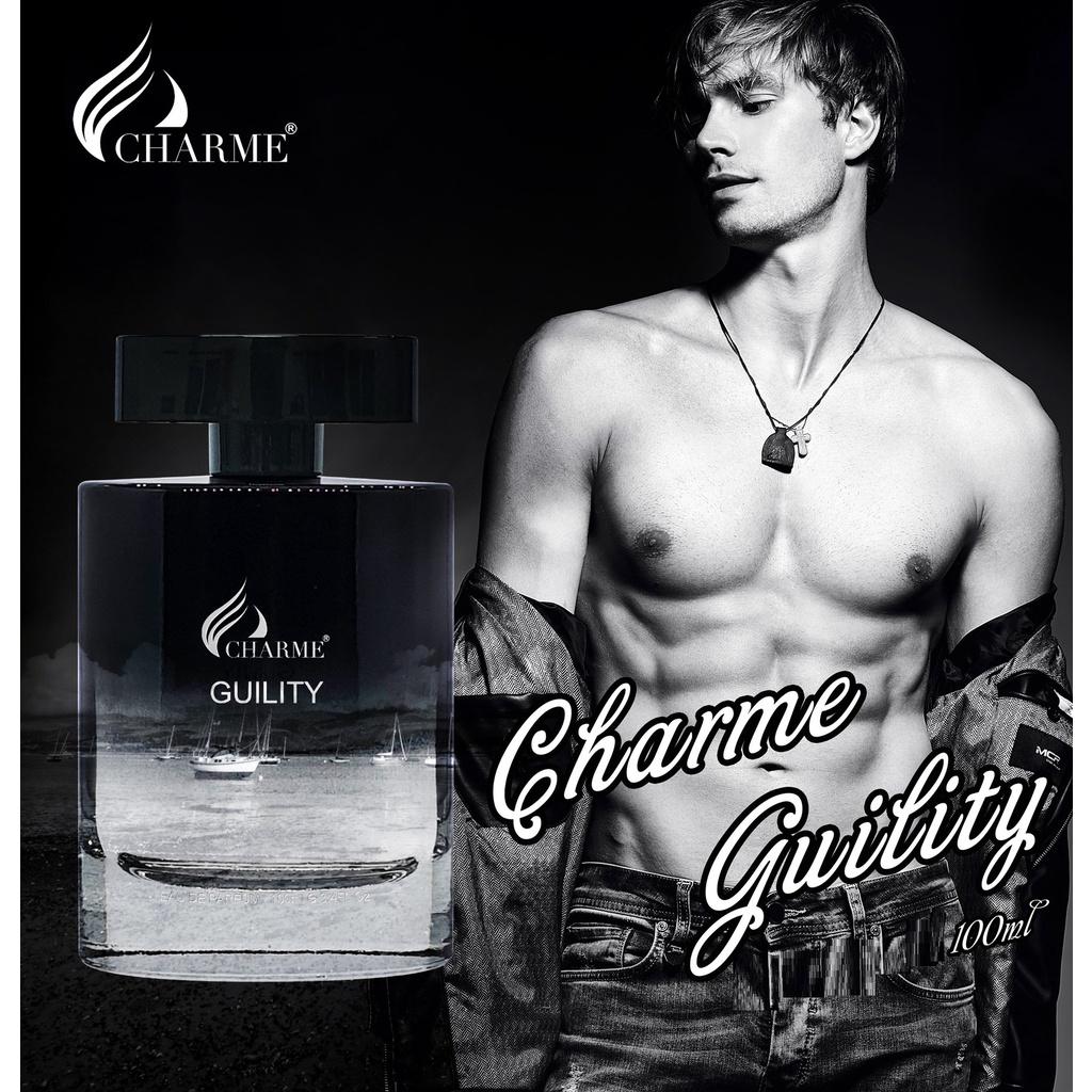 Nước Hoa Nam CHARME GUILITY 100ml Lưu Hương Lâu Lịch Lãm, Nam Tính_Nước Hoa Chính Hãng