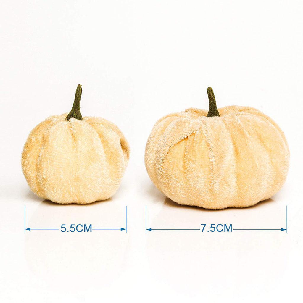 24Pcs Halloween Pumpkin Plush Throw Pillow Soft Velvet Pillow Cushion Decoration