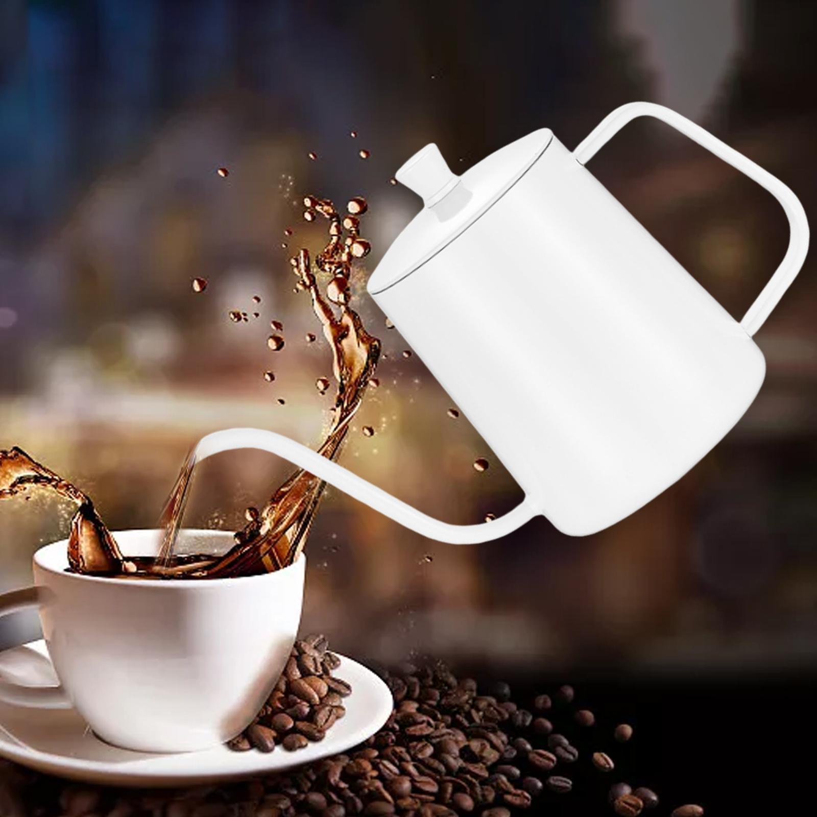 2Pcs Swan Neck Thin Mouth Pour Over Kettle Tea Pot for Tea Drip Coffee Water