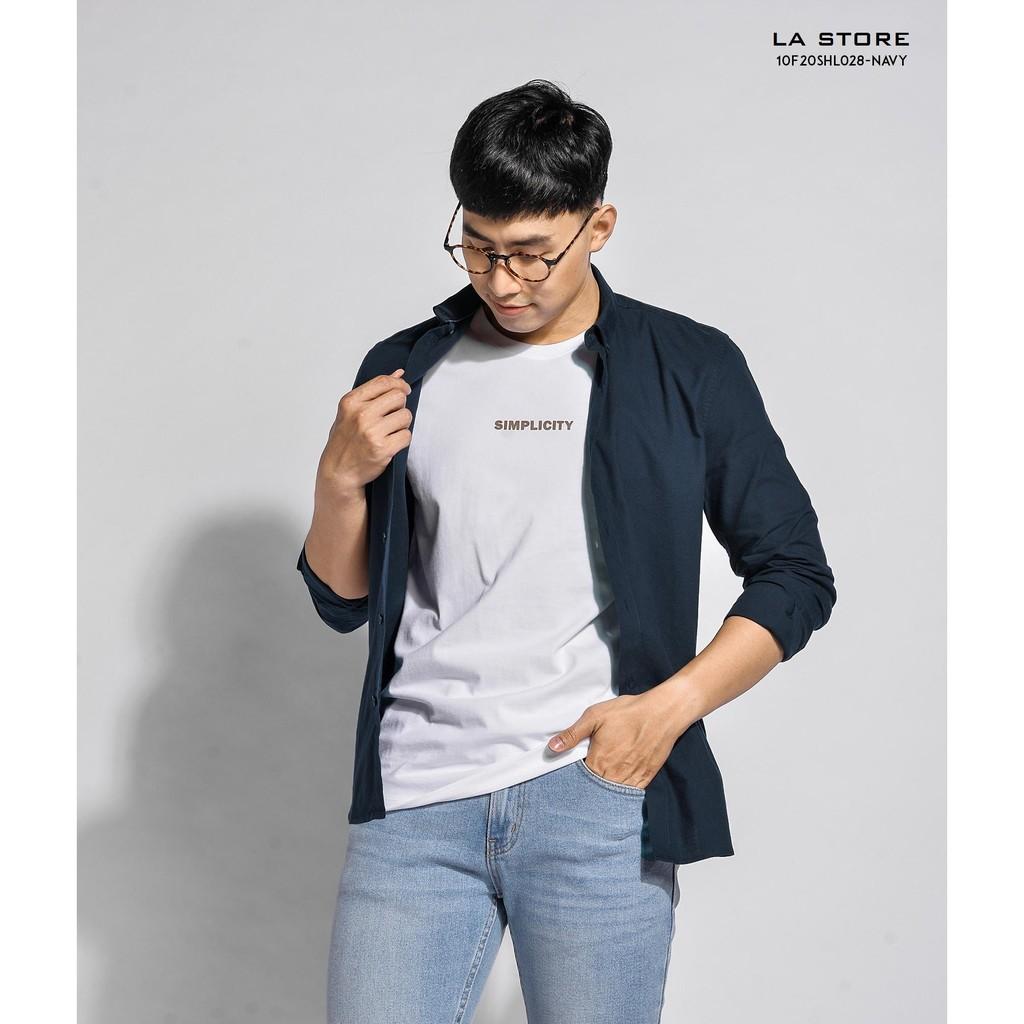 Áo sơ mi nam oxford nút cổ 100% cotton - SHL028 shop LASTORE
