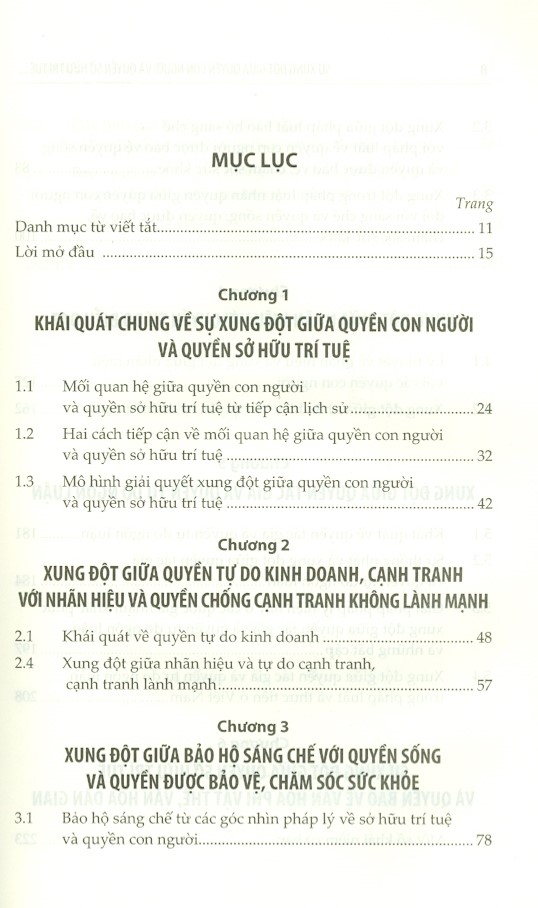 Sự Xung Đột Giữa Quyền Con Người Và Quyền Sở Hữu Trí Tuệ - Tiếp Cận Từ Triết Lý Pháp Luật Và Thực Tiễn Pháp Lý (Sách chuyên khảo)