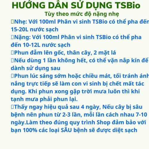 Phân bón hữu cơ vi sinh,chế phẩm sinh học TSBIO 1L,thuốc trừ sâu sinh học, trị nhện đỏ,rệp sáp,vẽ bùa,bọ trĩ