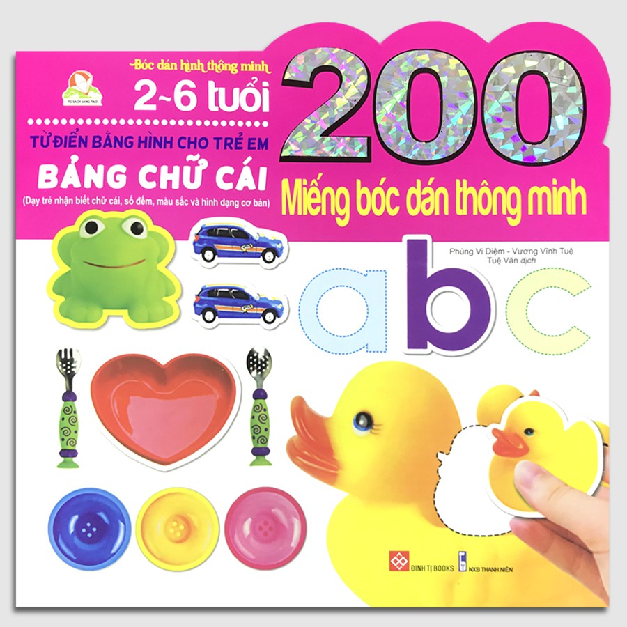Sách 200 Miếng Bóc Dán - Bảng Chữ Cái