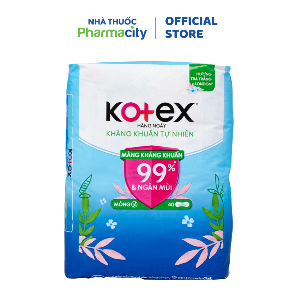 Băng vệ sinh hằng ngày Kotex (40 miếng/gói)