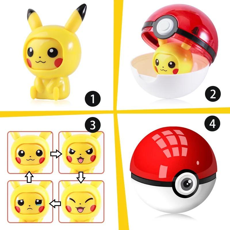 Đồ Chơi Bóng Pokeball Với Nhân Vật Pokemon 4 Sắc Thái Thú Khuôn Mặt - Pokemon Toys 8101 (Mẫu Sản Phẩm Bên Trong Là Ngẫu Nhiên)