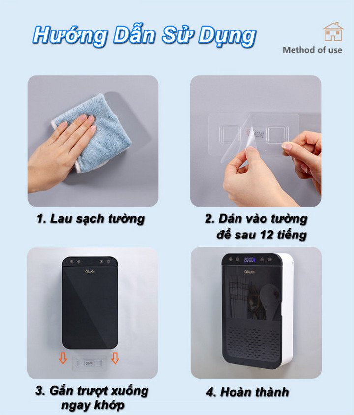 Hộp khử trùng dụng cụ ăn UV có làm khô nhanh Intelligent Sterilization cao cấp - Home and Garden