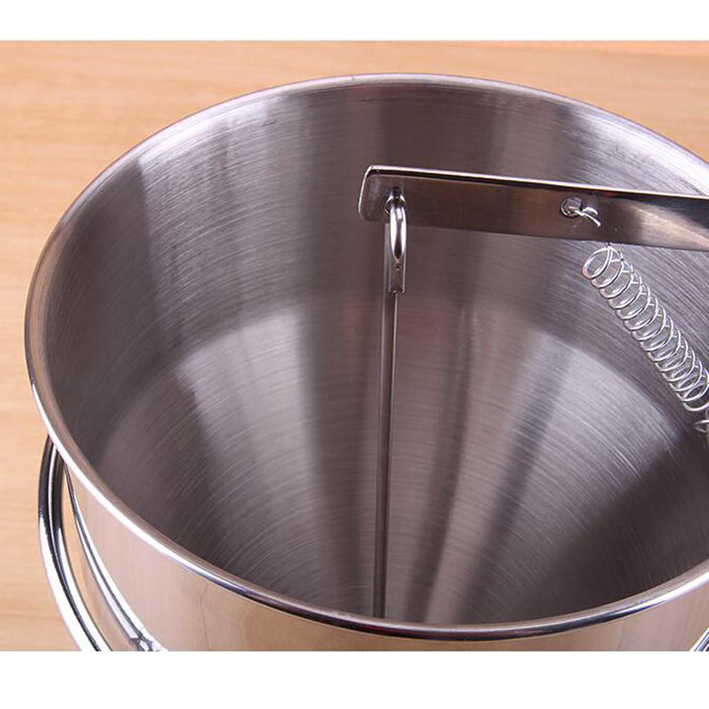Stainless Steel Conical Funnel with Shelf Octopus Balls Home Kitchen Tool