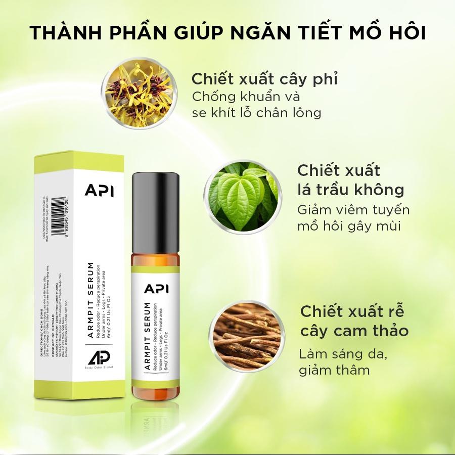 Son Nách API - Serum Trắng Nách , Lăn Nách Mee Natural Mờ Thâm Cấp Ẩm 10ml