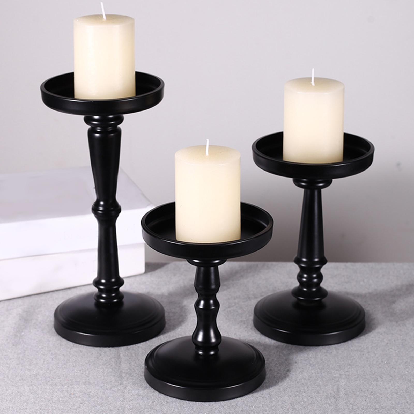 3Pcs Candle Holder Set for Living Room Centerpiece