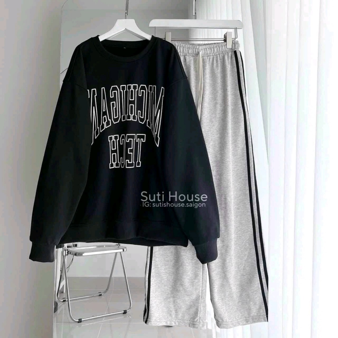 Áo Sweater Tay Phồng Thụng Form Nam Nữ Unisex Hàn Quốc - Kiểu Hoodie Thun Tay Dài Nam Nữ Couple Siêu Xinh TREND RẺ ĐẸP