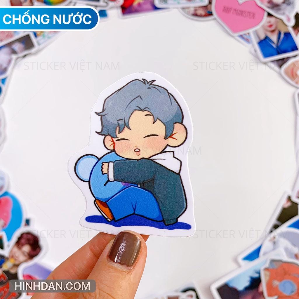 Sticker BTS nhóm nhạc Hàn Quốc - Dán Trang Trí - Chất Liệu PVC Cán Màng Chất Lượng Cao Chống Nước, Chống Nắng, Không Bong Tróc Phai Màu