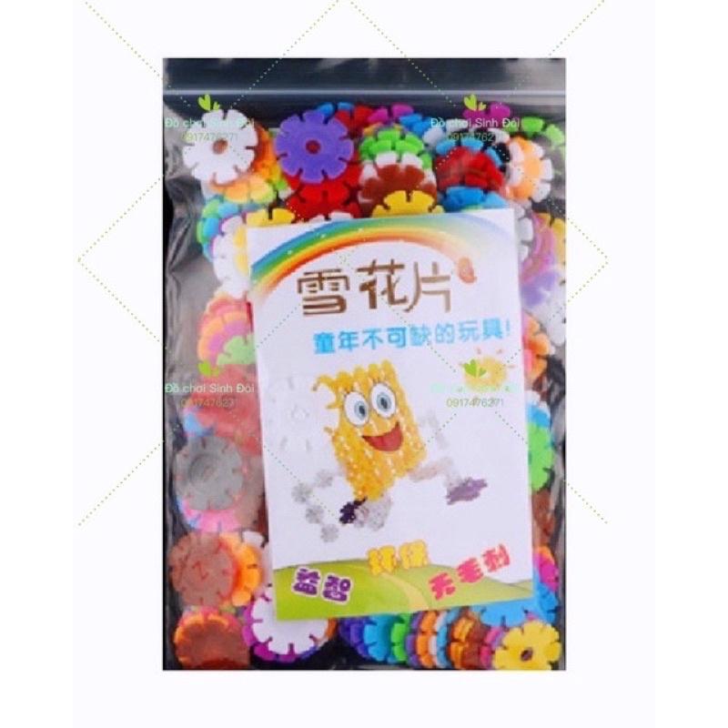 Đồ chơi xếp hình mẫu giáo - mẫu bông lắp ráp