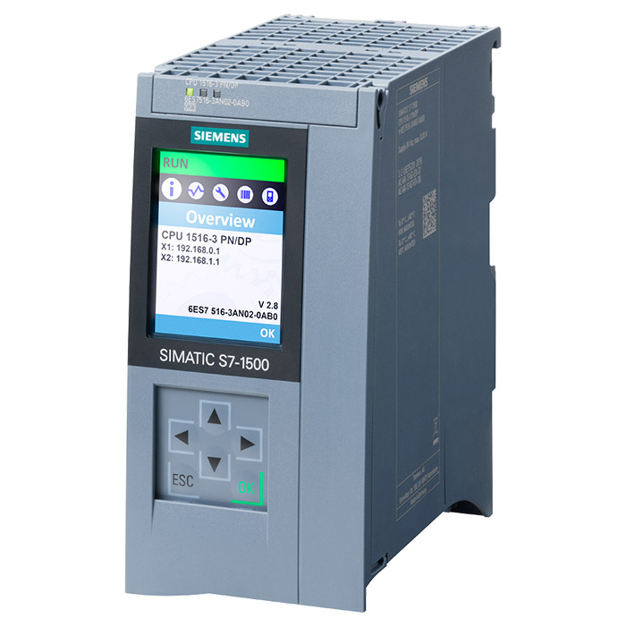 Bộ điều khiển CPU 1516-3 PN/DP PLC S7-1500 SIEMENS 6ES7516-3AN02-0AB0 | Hàng chính hãng