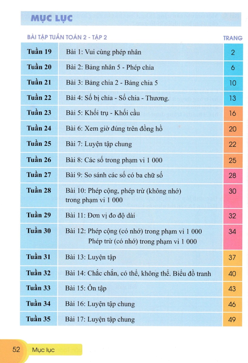 Bài Tập Tuần Toán 2 - Tập 2 - ND
