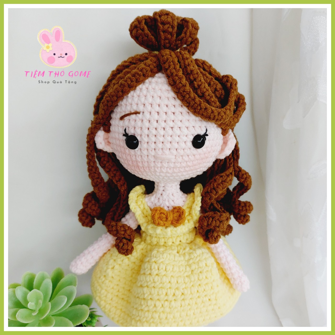 Búp bê len handmade - Búp bê Công chúa Belle