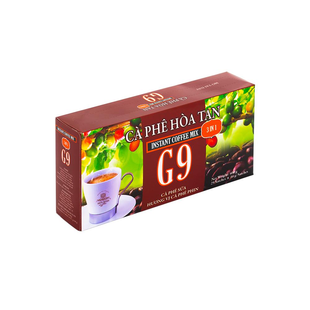 Cà phê hòa tan 3in1 - G9 hộp 25 gói 16gr