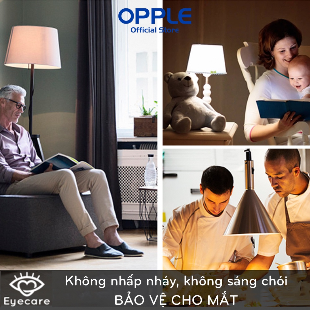 [COMBO MUA 5 TẶNG 2]Ư Bóng Đèn OPPLE LED Bulb Eco Save G45 E27 3W - Ánh sáng vàng 3000K