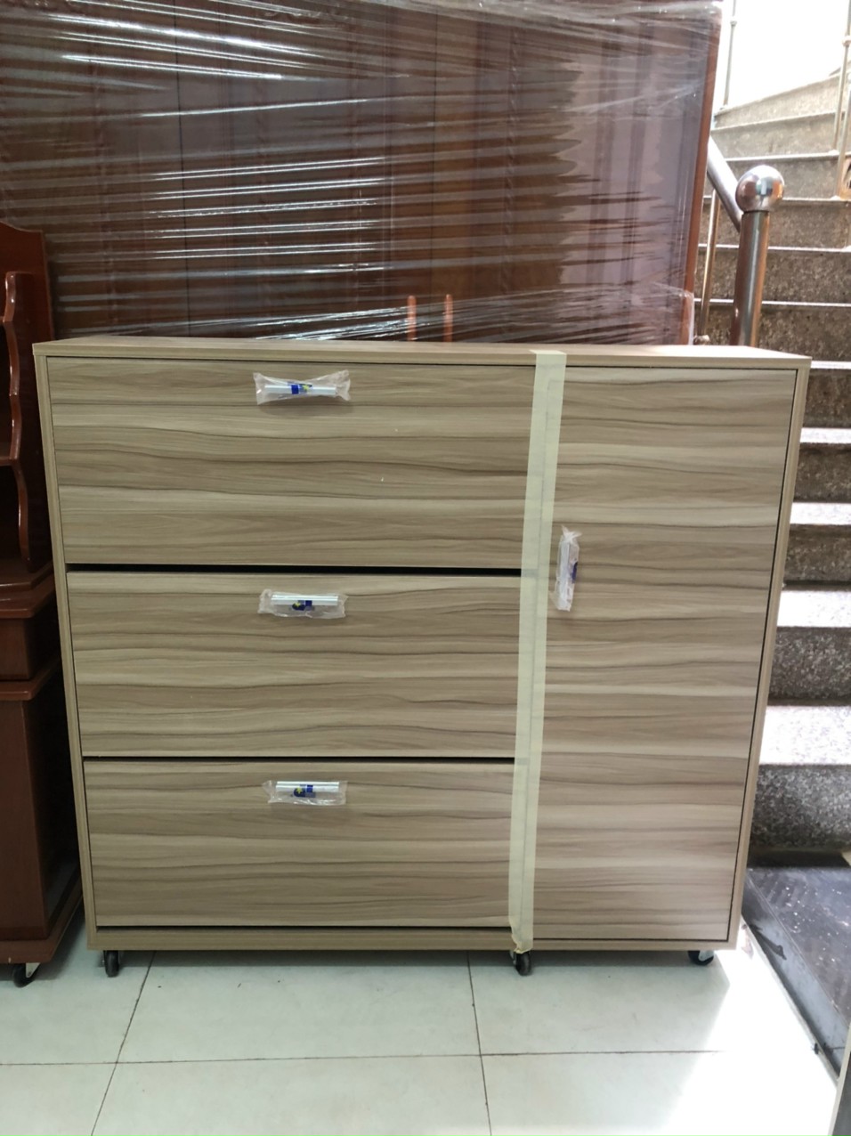 Tủ giày dép thông minh gỗ Ocan ngang 1m 2