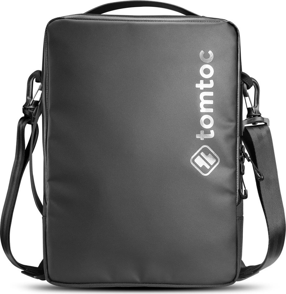 TÚI ĐEO CHÉO TOMTOC URBAN CODURA SHOULDER BAGS FOR ULTRABOOK 15″ BLACK - Hàng Chính Hãng (H14-E02D)