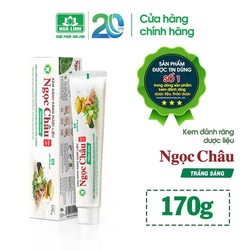 Kem Đánh Răng Dược Liệu Ngọc Châu Trắng Sáng 170g