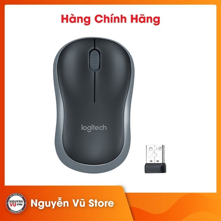 Chuột không dây Logitech M185 - Hàng chính hãng - Màu