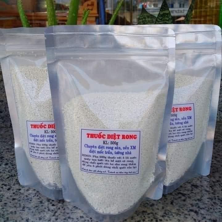 Bột tẩy rong rêu cho sân xi măng,sân gạch vỉa hè hiệu quả 1gói 450g-500g