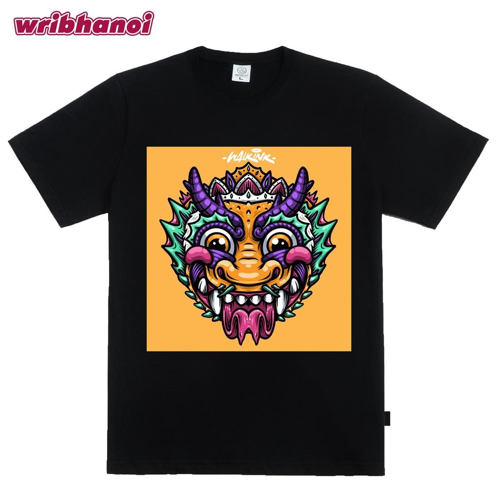 Áo thun đầu lân ngày tết wrib phong cách streetwear