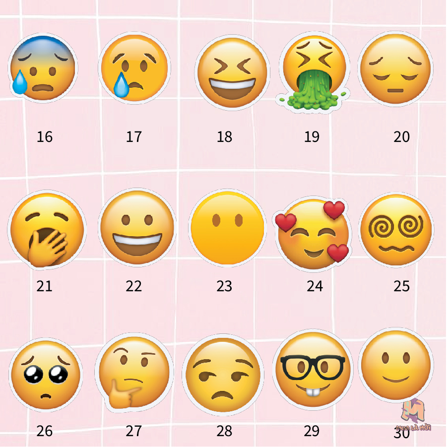 Túi Tote in hình chủ đề Emoji