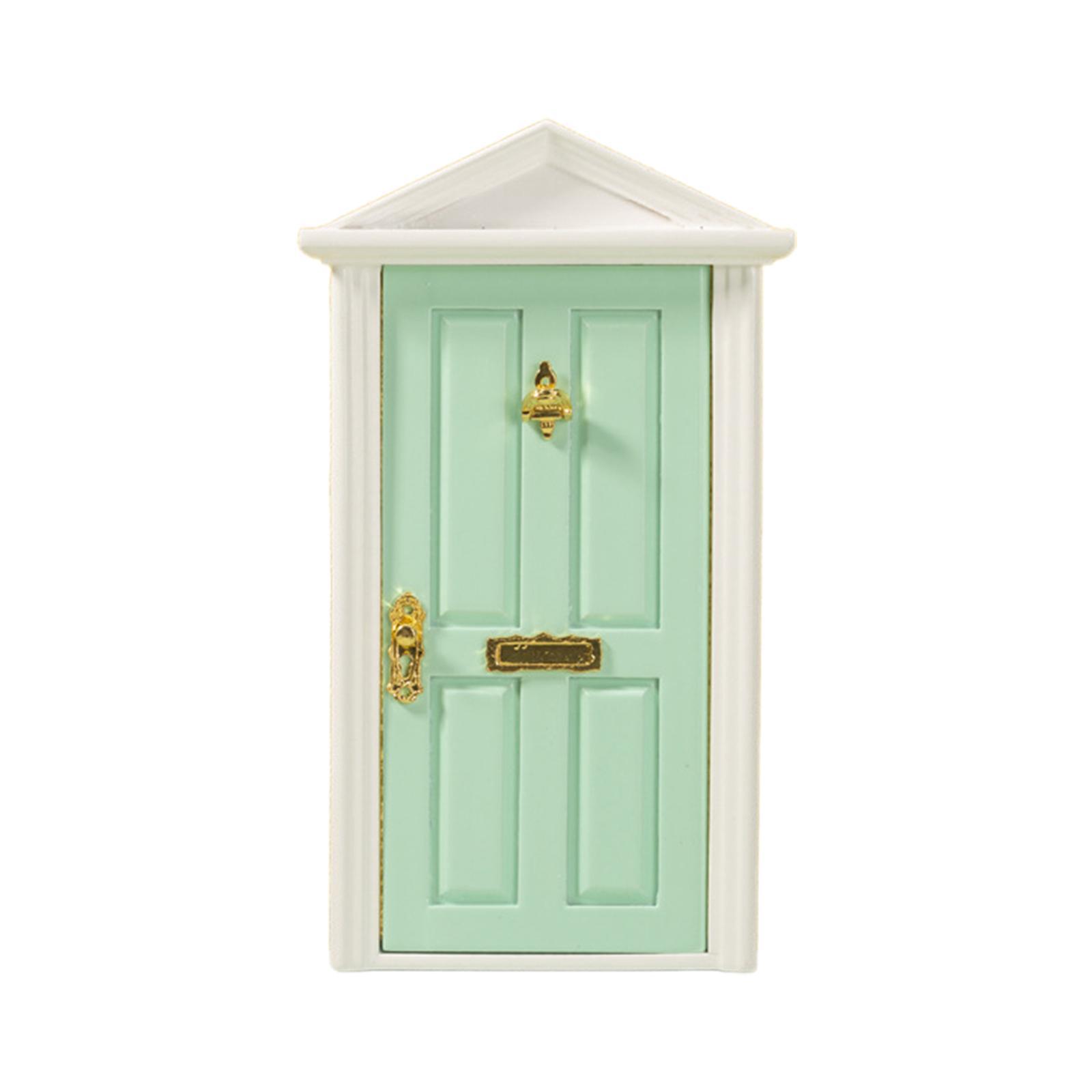 Mini Miniature Door 1:12 Dollhouse Fitments Simulation Dollhouse Furniture for Doll Ornament Kids Gifts Dolls House Accessories