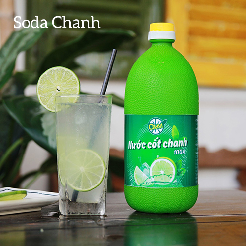 Chavi - Nước cốt chanh 100A - Gói 2 chai 1L