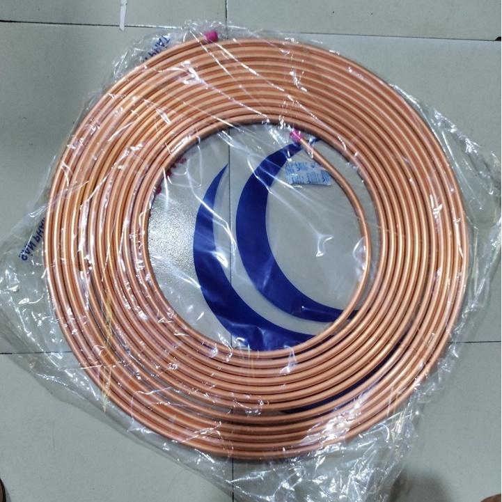 1m ống đồng máy lạnh fi 6, fi 10 và fi 12 dày 7 dzem/ ống đồng điều hoà