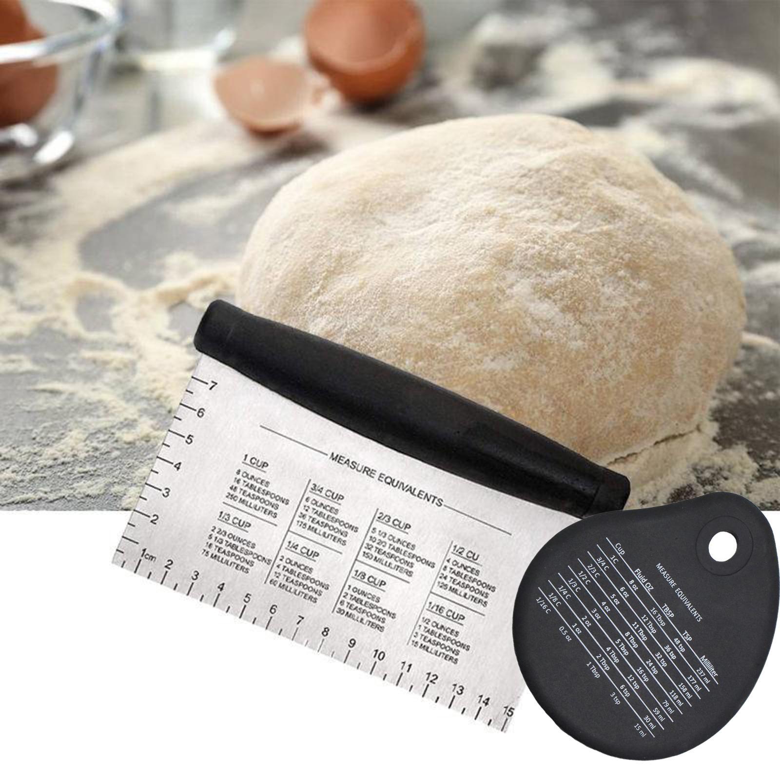 Stainless Steel Bench Scraper Dough Scraper Cutter Food Grade with Bowl Scrapper